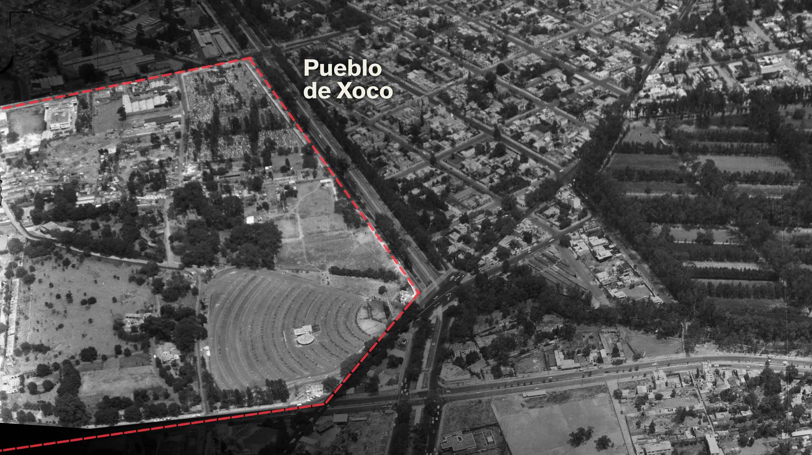 El Pueblo de Xoco en 1963.